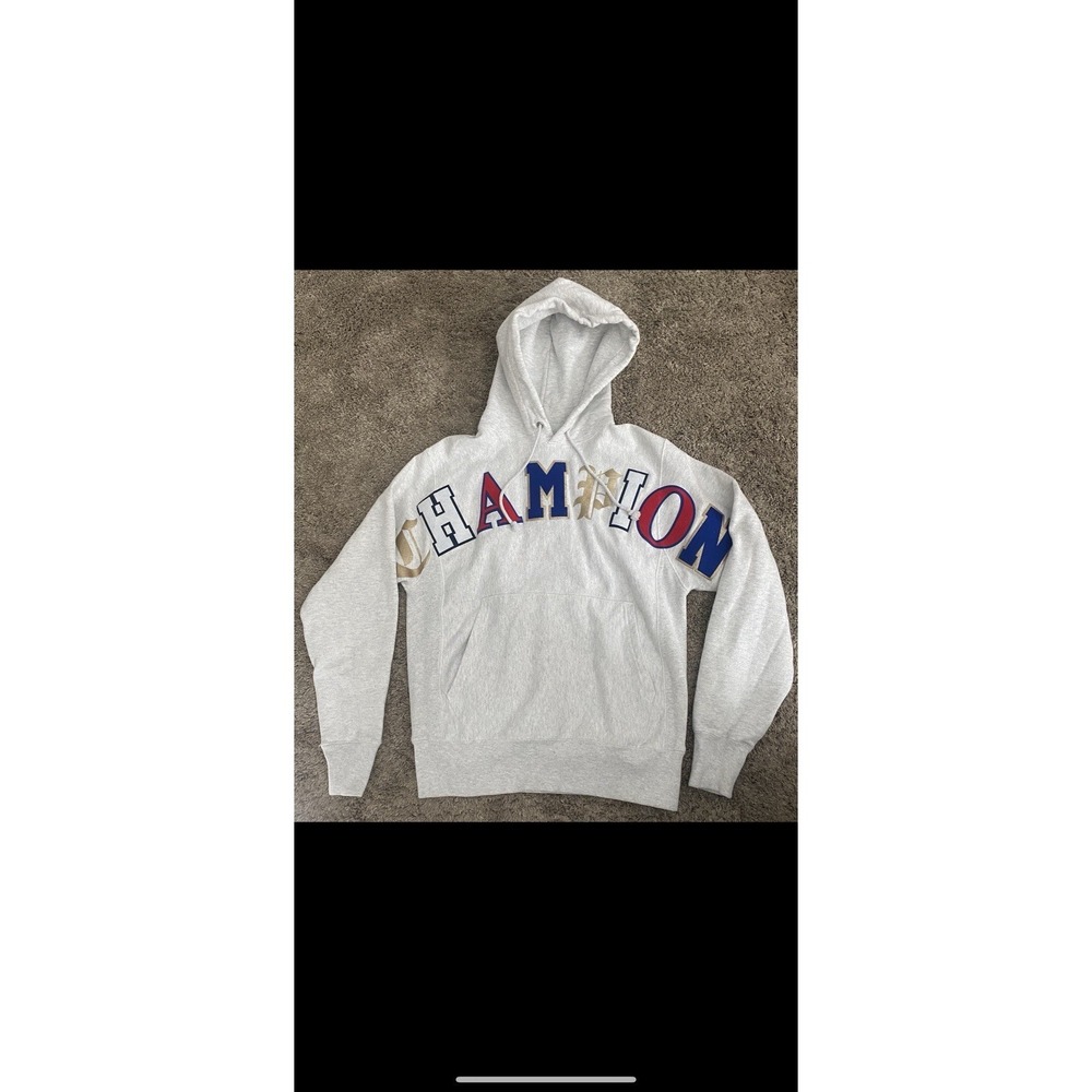 Reverse Weave Vintage Champion Spell Out  Hoodie Small Excellent
